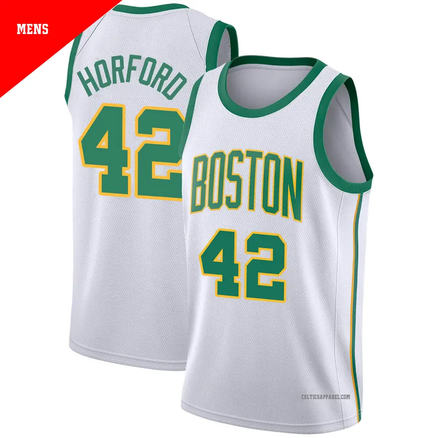 ＃42 Men's Al Horford Boston Celtics 2018/19 Swingman White JerseyCity Edition