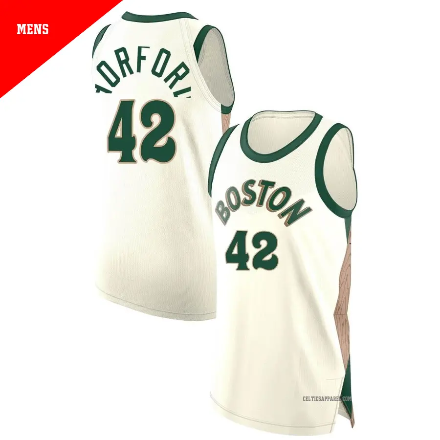 ＃42 Men's Al Horford Boston Celtics 2023/24 Authentic White City Edition Jersey