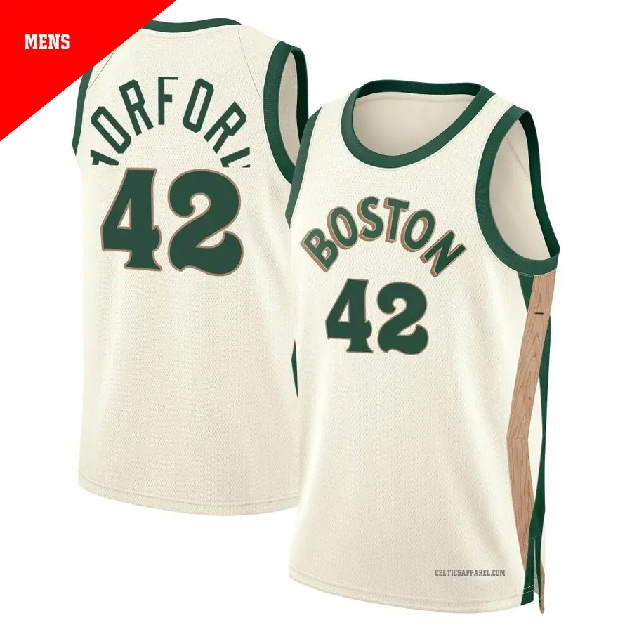 ＃42 Men's Al Horford Boston Celtics 2023/24 Swingman White City Edition Jersey