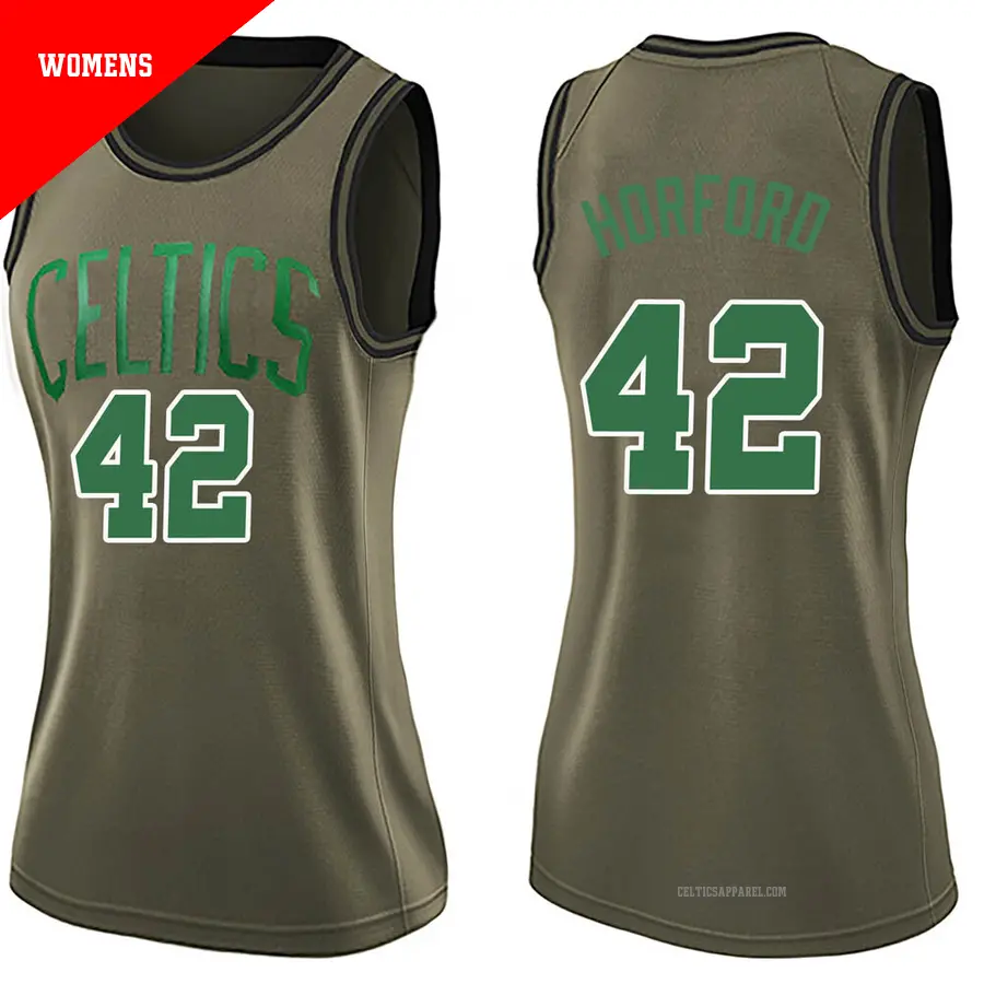 ＃42 Women's Al Horford Boston Celtics Green Swingman Salute to Service Jersey