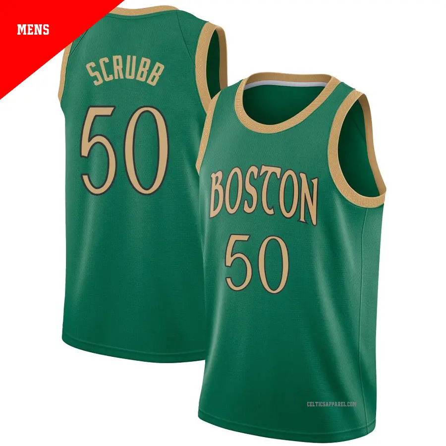 ＃50 Men's Jay Scrubb Boston Celtics 2019/20 Swingman Green JerseyCity Edition