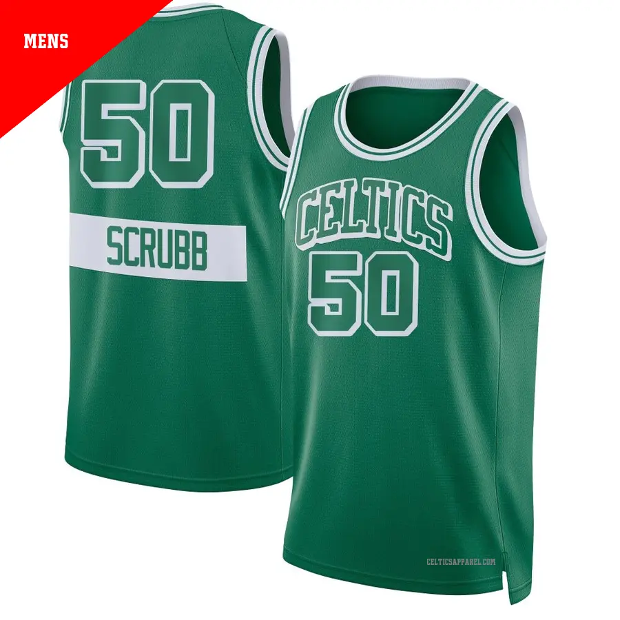 ＃50 Men's Jay Scrubb Boston Celtics 2021/22 Swingman Kelly Green City Edition Jersey